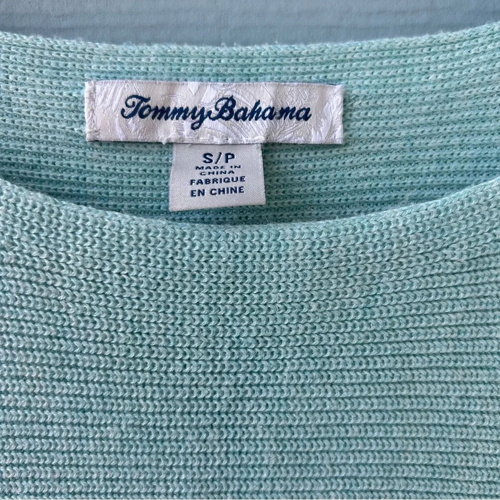 Tommy Bahama Women’s Bonita Boatneck Dolman Sleeve Aqua Sweater Size S - Picture 3 of 8